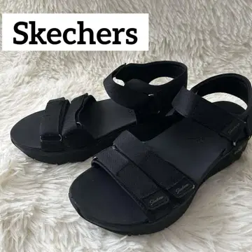 스케쳐스 아치 핏 벨트 샌들 23cm 블랙