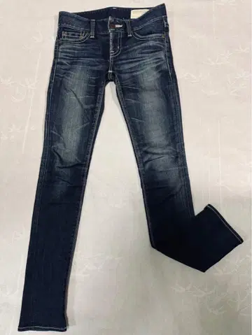 moussy 스키니 데님 스트레치 화이트 스티치 25 인디고
