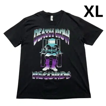 DEATH ROW RECORDS 티셔츠 XL 블랙 미사용품 힙합