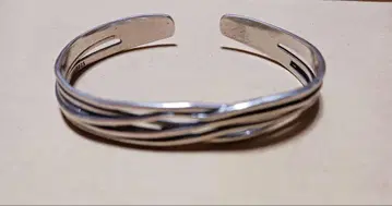 Sterling Silver Wave 팔찌 실버 925 각인