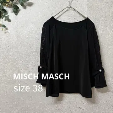 MISCH MASCH 레이스 블라우스 M 블랙 포멀 세레모니