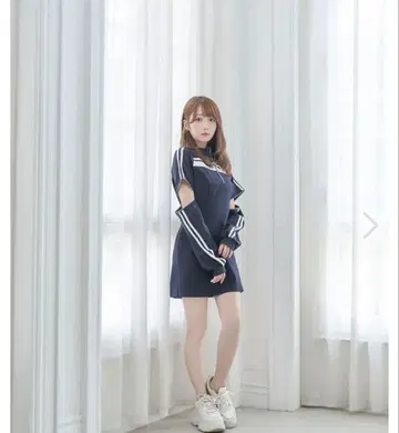 로제뮤즈 2way 저지 미니 원피스