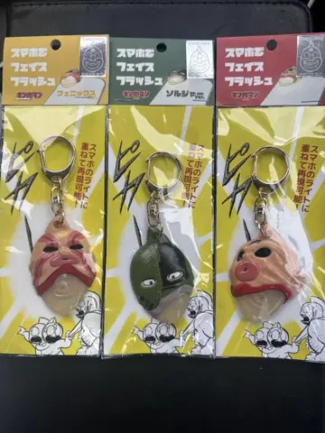 근육맨 스마트폰 페이스 플래시 키링 3종 세트