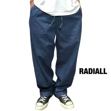 RADIALL 라디얼 와이드 핏 데님 이지 팬츠