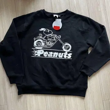 새상품! 택 포함! PEANUTS 스누피 바이크 맨투맨 M