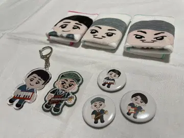 후지 패브릭 가챠 손수건 타월 캔뱃지 아크링 키링 와펜 씰
