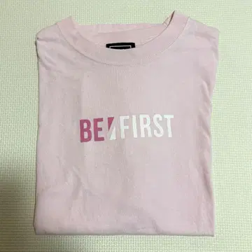 BE:FIRST 컬러 로고 티셔츠 핑크 M 사이즈