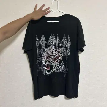 Def Leppard 레오파드 그래픽 티셔츠