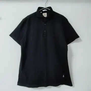 가이 로버 컷어웨이 멜란지 피케 셔츠 이탈리아제 블랙 L