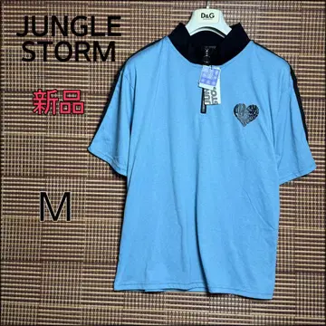 새상품 JUNGLESTORM 하트 발포 PT2 도서 라인 하프 지퍼 M