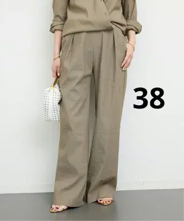 Deuxieme Classe *STRETCH TWILL 턱 팬츠 38