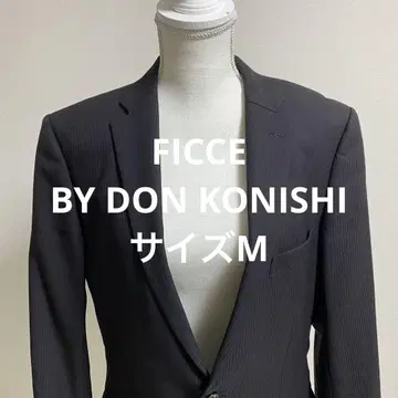 FICCE 스트라이프 디자인 블랙 블레이저