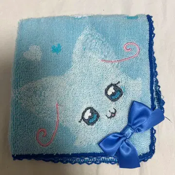 완다후루 프리큐어 손수건 미니 타월 큐어냐미 고양이 저택 소매