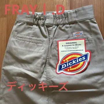미사용 FRAY I.D 디키즈 콜라보 치노 타이트 롱 스커트