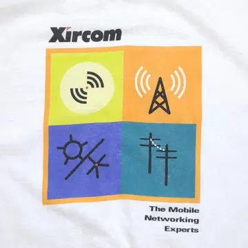 인텔 인텔 Xircom 90s USA제 IT 기업 테크 티셔츠
