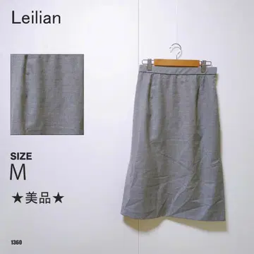 Leilian 타이트 스커트 롱 기장 무지 스트레치 소재 출퇴근 스타일
