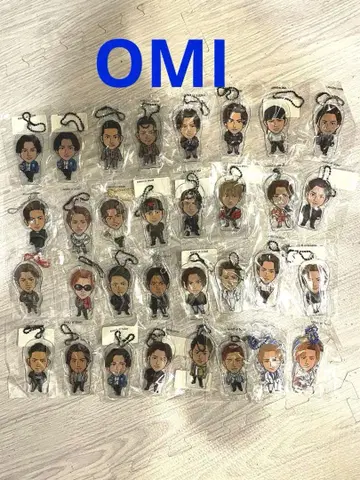 3대째 JSB 토사카 히로오미 OMI 클리어 참 키링 32개