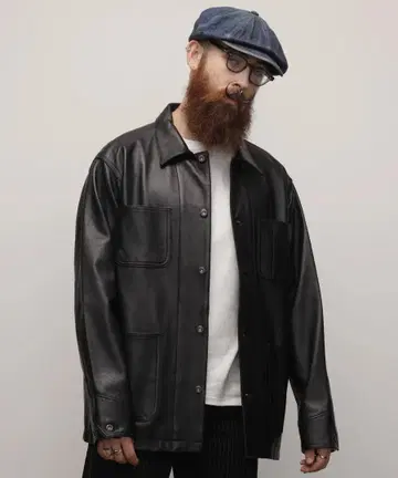 schott 램 가죽 커버올 자켓