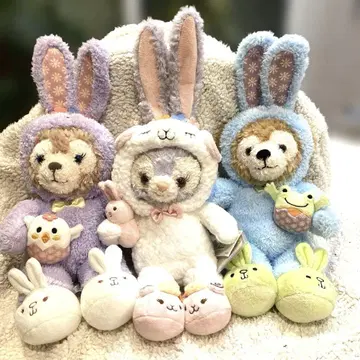 홍콩 디즈니 더피 프렌즈 부활절 봉제 인형