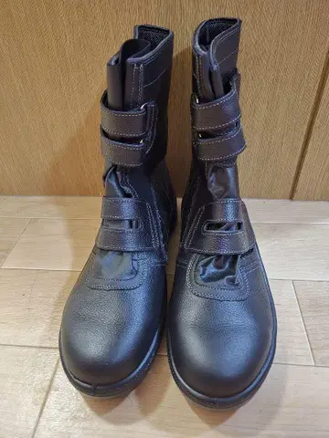 블랙 하이컷 안전화 벨크로 스트랩 포함