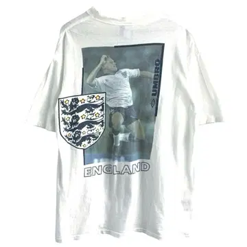 90s USA제 엄브로 잉글랜드 대표 아란 시어러 티셔츠 L