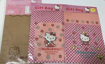 레어 헤이세이 레트로 헬로키티 기프트 백 15매 세트 당시 상품