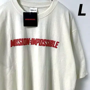 새상품 미션 임파서블 티셔츠 L 크림색