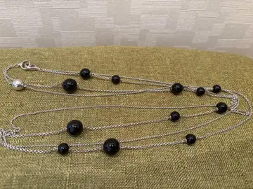 GEORG JENSEN 조지 젠슨 롱 목걸이 오닉스
