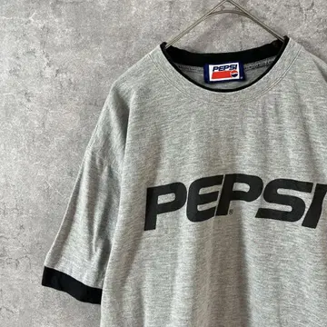 PEPSI 링거 티셔츠 반팔 그레이 M 남성용
