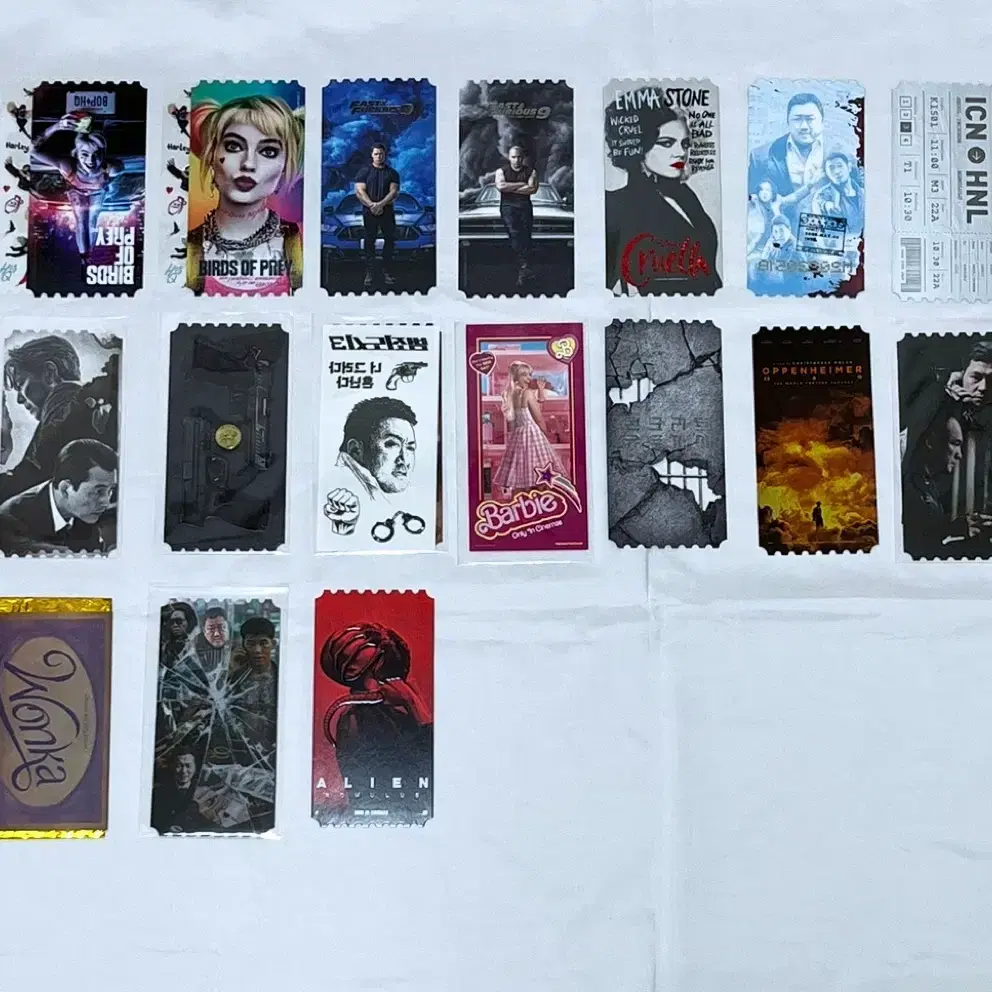 17 in bulk) Megabox Original Ticket OT Cruella John Wick Coin Harley Quinn  bobby #오리지널티켓,#오티,#메가박스오티,#메박오티,#메가박스 on Bunjang Global Site.