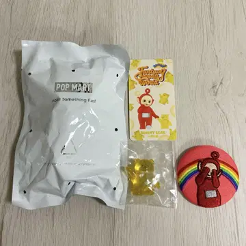 POP MART 텔레토비즈 포 GUMMY BEAR 캔뱃지 세트