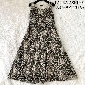 LAURA ASHLEY 꽃무늬 롱 원피스 플레어 13호 빅 사이즈