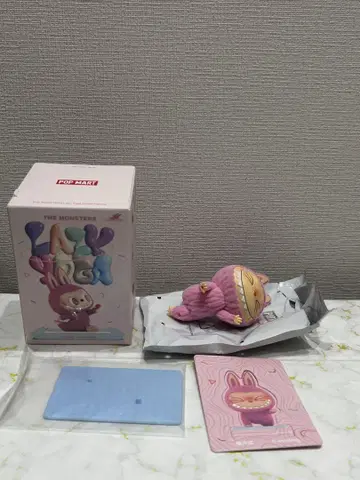 Labubu 라부부 피규어 요가 핑크