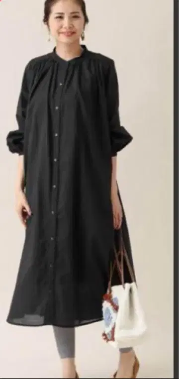 어반 리서치 써니 라벨 셔츠 원피스 긴팔