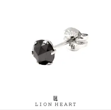 라이온 하트 귀걸이 플라티나 블랙 다이아몬드 L 사이즈 (0.5ct)
