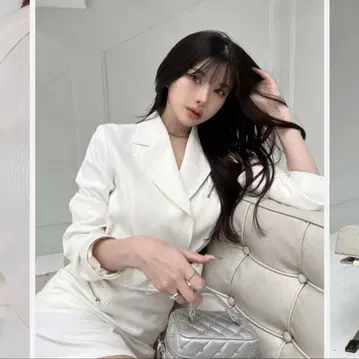 Darich 허리 벨트 숏 자켓 화이트