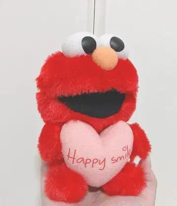 엘모 봉제 인형 하트 모양 쿠션 포함