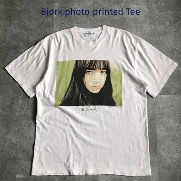 Bjork 비요크 포토 프린트 티셔츠 Bjorn Opshal 아트