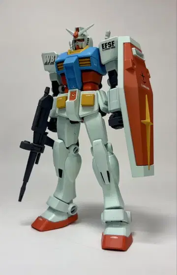 건담 프라모델 건담 EG 1/144 RX-78-2 전체 페인팅 완성품