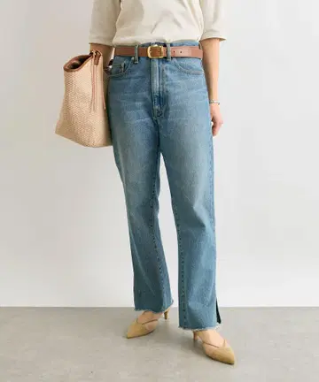 RIVEDROITE 리브 드와 MONN.:. (몽)/슬릿 DENIM