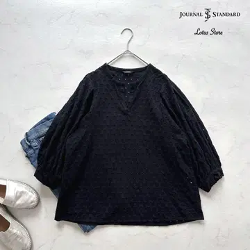 JOURNAL STANDARD 키카 자수 퍼프 블라우스