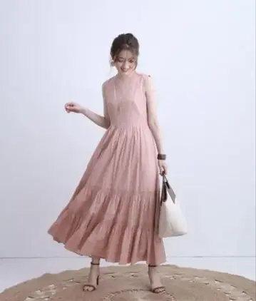 아푸와이저 리셰 셔링 개더 원피스 원피스 0 핑크