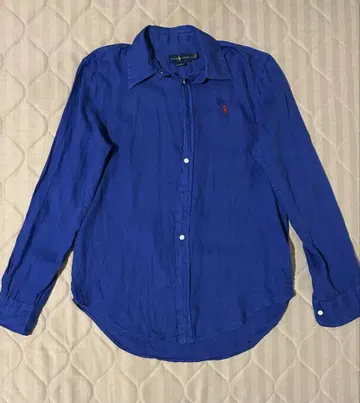 RALPH LAUREN 릴랙스 핏 긴팔 셔츠 파랑