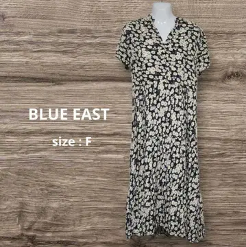 BLUE EAST 블루 이스트 꽃무늬 원피스 프리 사이즈 롱
