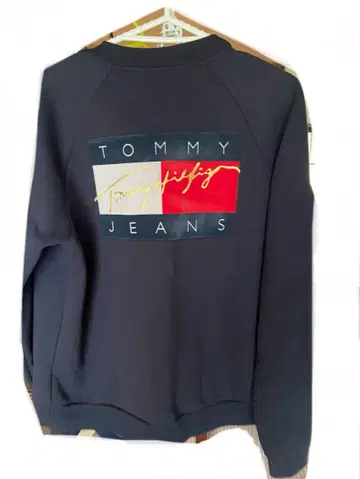 TOMMY JEANS 네이비 맨투맨 M