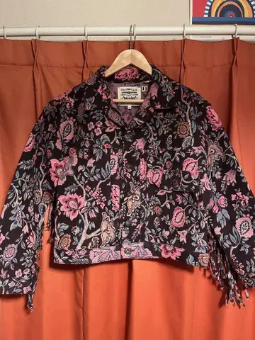 Levi Strauss & Co. 플라워 프린트 프린지 자켓 XS