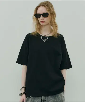 AFF AIVER 16/-워시 천축 컴팩트 루즈 S/S TEE