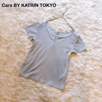 Cara BY KATRIN TOKYO 티셔츠 반팔 티셔츠 스카이블루 XS