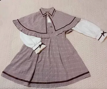 유메텐보 프릴 케이프 탐정 원피스