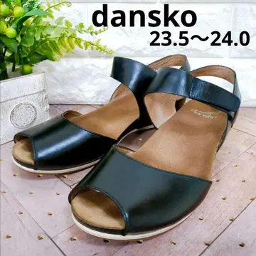 새상품급 dansko 단스코 크로스 스트랩 샌들 가죽 웨지솔